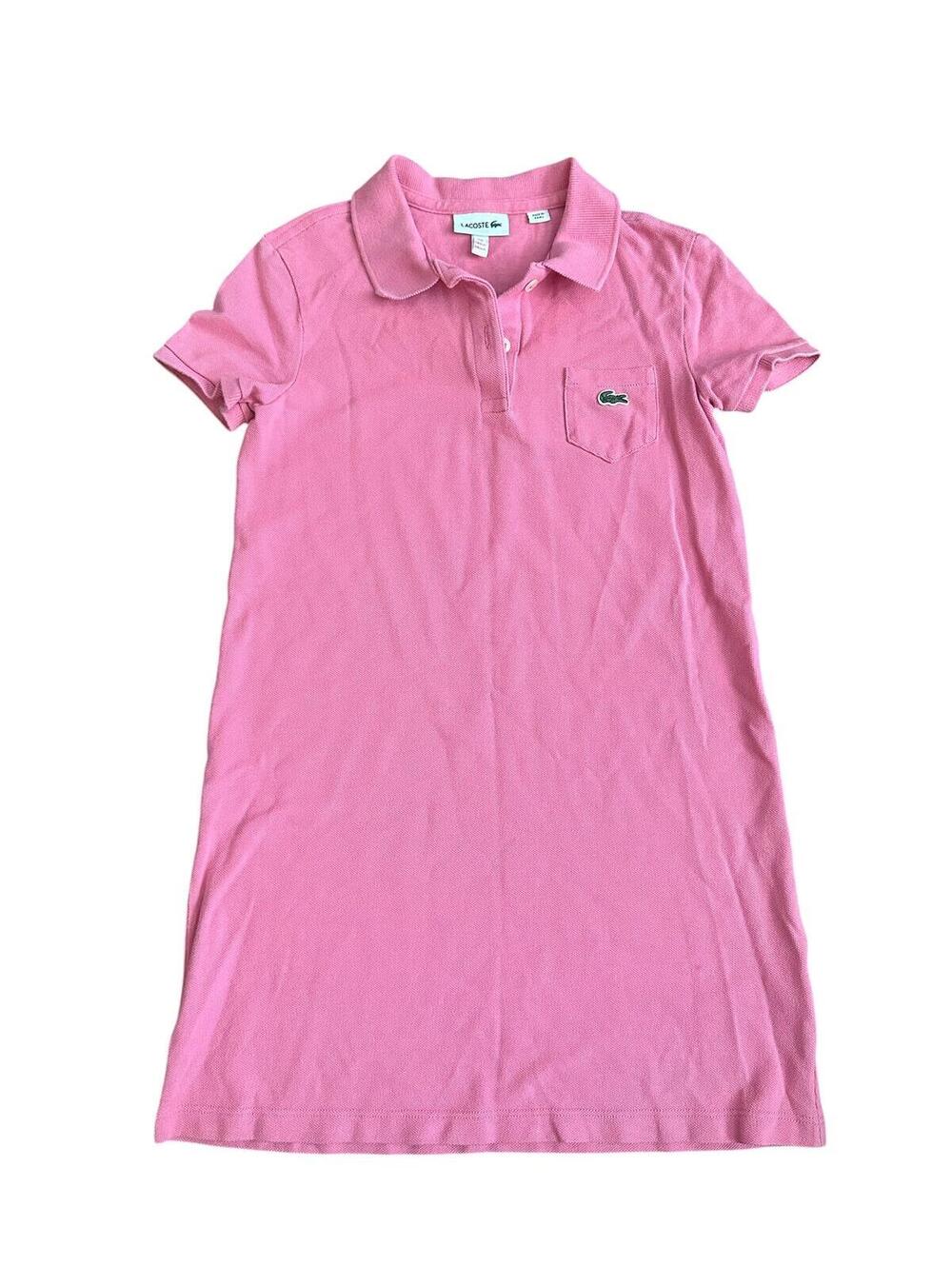 Lacoste Pink Polo Dress